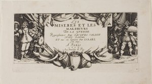 口絵、『戦争の悲惨さ』より 作： Jacques Callot