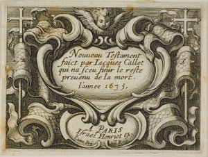 口絵、新約聖書より 作： Jacques Callot