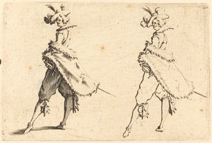 横から見た紳士 作： Jacques Callot