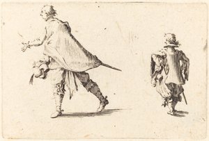 紳士と彼のページ 作： Jacques Callot