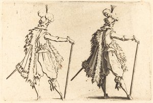 杖を持った紳士 作： Jacques Callot