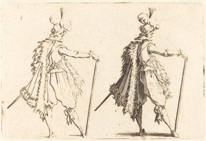 杖を持った紳士 作： Jacques Callot