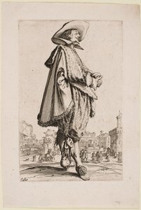 「ロレーヌの貴族」シリーズより、手を組んだ紳士 作： Jacques Callot