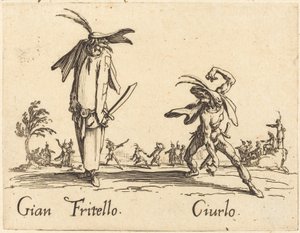 ジャン・フリテッロとシウルロ、c。 1622年。 作： Jacques Callot