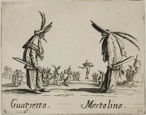 グアツェット - メストリーノ、バッリ・ディ・スフェッサニアより5枚目 作： Jacques Callot