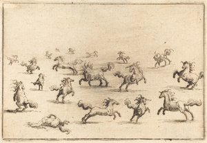 走る馬 作： Jacques Callot