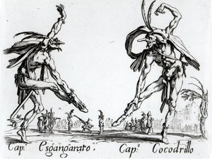 I Balli de Spessanei (I Balli de Spessanei), or The Great Hunt (the engraving) (bw-photo) 作： Jacques Callot