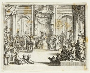 医師の中のイエス、新約聖書より 作： Jacques Callot