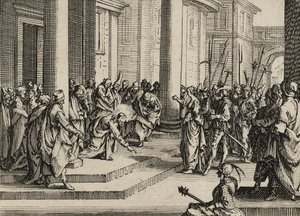 イエスと姦淫、1635 作： Jacques Callot