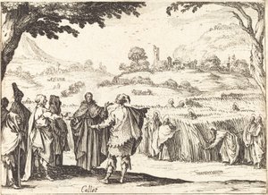パリサイ人とイエス 作： Jacques Callot