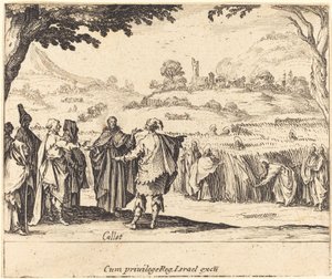 パリサイ人とイエス 作： Jacques Callot