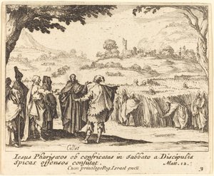 パリサイ人とイエス 作： Jacques Callot