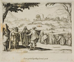 イエスとパリサイ人（『新約聖書』より 作： Jacques Callot