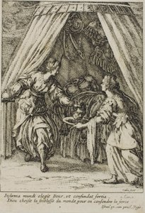 ホロフェルネスの首を持つユディト 作： Jacques Callot