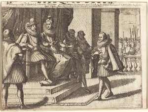 トルコ人について相談する国王と王妃 [直訳] 作： Jacques Callot