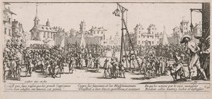 ストラパド、「戦争の大惨事」のイラスト 作： Jacques Callot