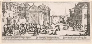 病院、「戦争の大惨事」のイラスト 作： Jacques Callot