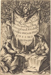 美しい庭師、1619年。 作： Jacques Callot