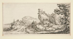 風景 #6 ジョヴァンニ・デ・メディチの風景画より 作： Jacques Callot