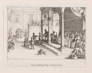 Le festin (The Banquet)、シリーズ La vie de l より 作： Jacques Callot