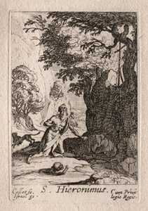 苦行者: St. ジェローム 作： Jacques Callot