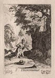 ペニテンツ：セントジェローム。 作： Jacques Callot