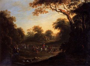 兵士の生活、犯罪者と囚人（銅に油彩 作： Jacques Callot