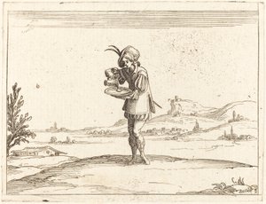 真珠を洗う男 作： Jacques Callot