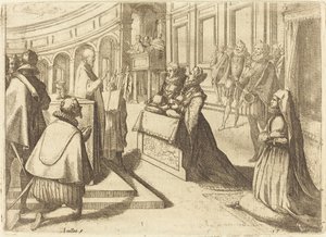 オーストリアのマーガレットとフェリペ3世の結婚 作： Jacques Callot