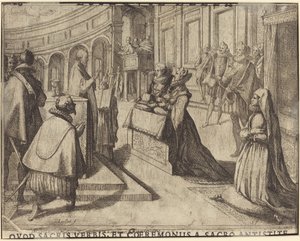 オーストリアのマーガレットとフィリップ 3 世の結婚 [裏面] 作： Jacques Callot