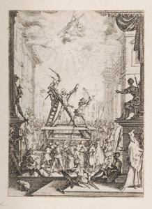 聖アンドリューの殉教、いいえ。 5 使徒の殉教より 作： Jacques Callot