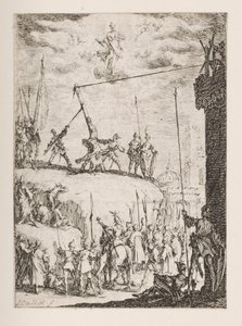 聖ペテロの殉教、いいえ。 4 使徒の殉教より 作： Jacques Callot