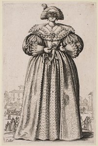 「ロレーヌの貴族」シリーズより仮面の貴婦人 作： Jacques Callot