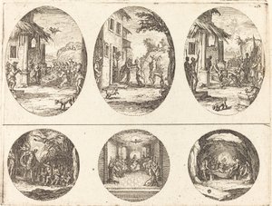 情熱の謎、c。 1631年。 作： Jacques Callot