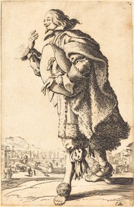 フェルトの帽子をかぶった貴族、お辞儀、c。 16201623。 作： Jacques Callot