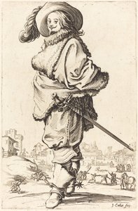 毛皮の腹甲を持つ貴族 作： Jacques Callot