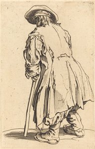 松葉杖を持った老乞食 作： Jacques Callot