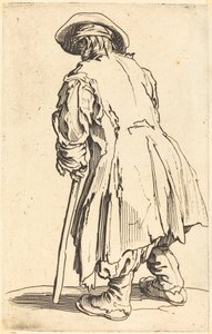 松葉杖を持った老乞食 作： Jacques Callot