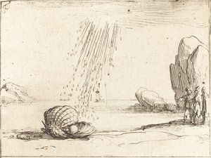 真珠入り牡蠣。 作： Jacques Callot