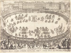 円形劇場でのパレード 作： Jacques Callot