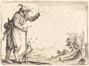 ミツバチに襲われる農民 作： Jacques Callot