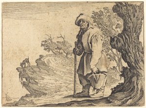袋を持つ農民 作： Jacques Callot