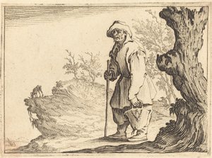 袋を持った農民、c。 1617年。