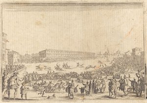 ポルタ アル プラト近くの広場 作： Jacques Callot