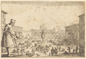 SS広場。 アナウンス、フィレンツェ 作： Jacques Callot