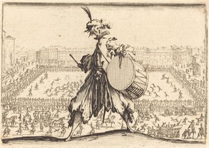 サンタ クローチェ広場、フィレンツェ、c。 1617年。 作： Jacques Callot