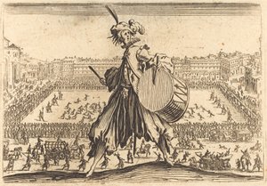 サンタ クローチェ広場、フィレンツェ、c。 1622年。 作： Jacques Callot
