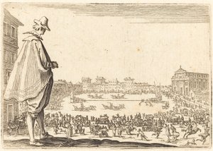 サンタ・マリア・ノヴェッラ広場、フィレンツェ 作： Jacques Callot