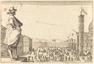 ドゥオモ広場、フィレンツェ 作： Jacques Callot