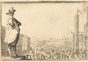 ドゥオモ広場、フィレンツェ 作： Jacques Callot